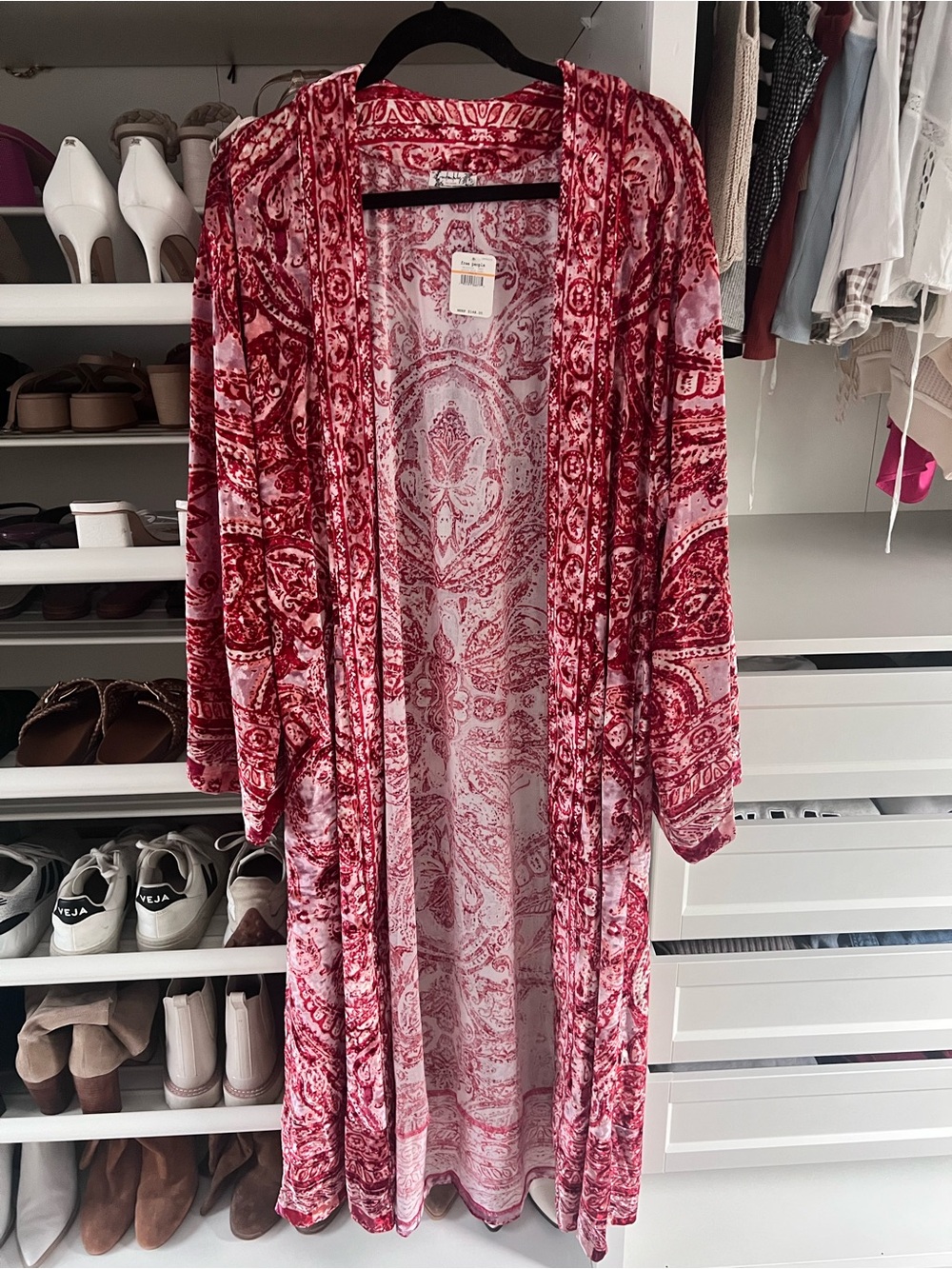Free People Enchanted Kimono in Palace Pink Combo